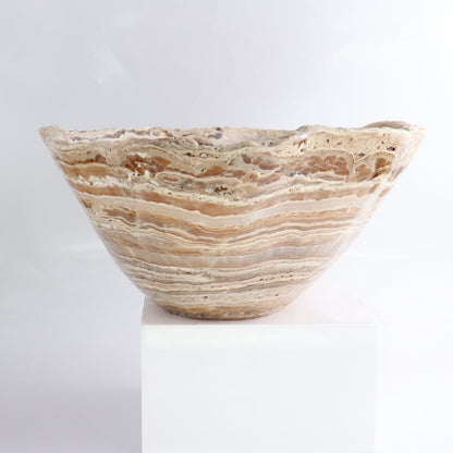Mexican Onyx/Calcite Bowl 15"