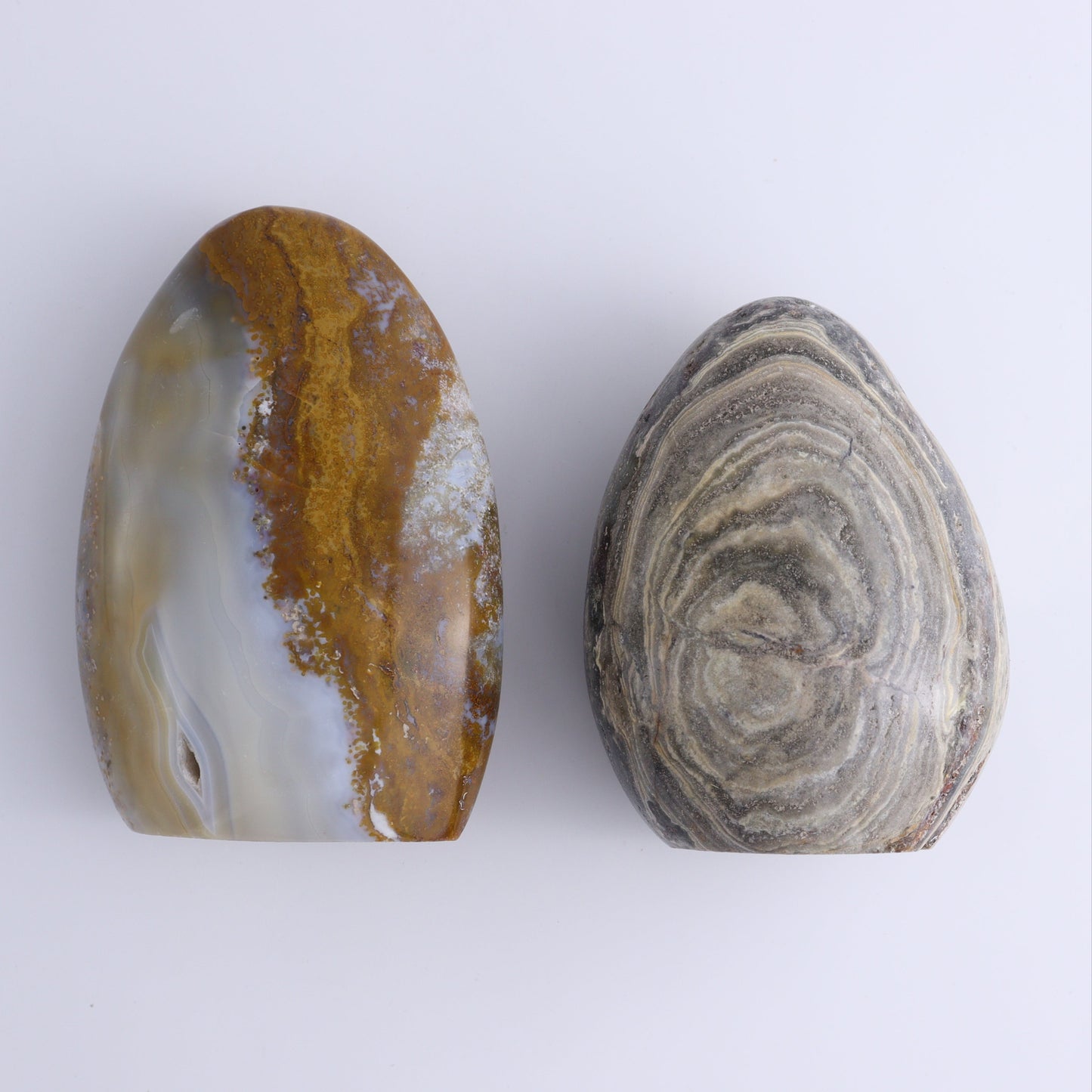 Mixed Jasper, Agate, and Calcite Set of 8 - Expert Wholesale and Supplier of Wholesale Crystals & Bulk Gemstones, ["Agate","Blue Calcite","Calcite","close_70","jasper","Ocean Jasper","Orca Agate"]