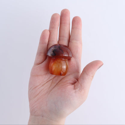 Carnelian Mushrooms Set of 9