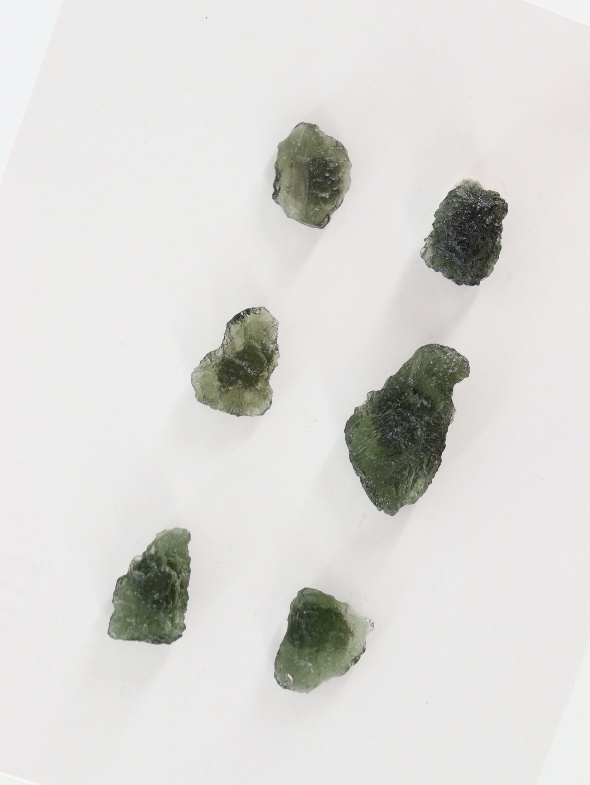 Rough Moldavite Set of 6 - Expert Wholesale and Supplier of Wholesale Crystals & Bulk Gemstones, []