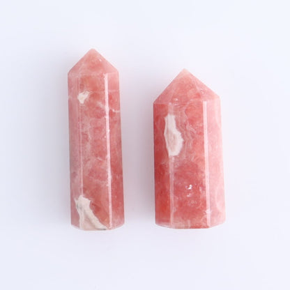 Rhodochrosite Towers Set of 7