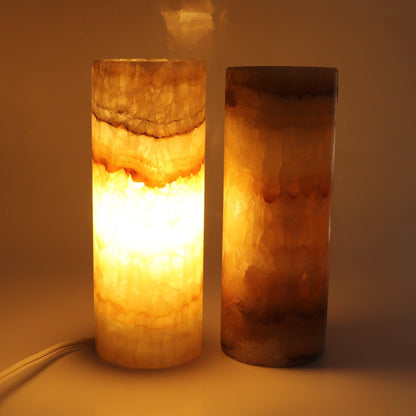 Mexican Onyx/Calcite Lamps Set of 2 - Expert Wholesale and Supplier of Wholesale Crystals & Bulk Gemstones, ["Lamps","Mexico","onyx"]