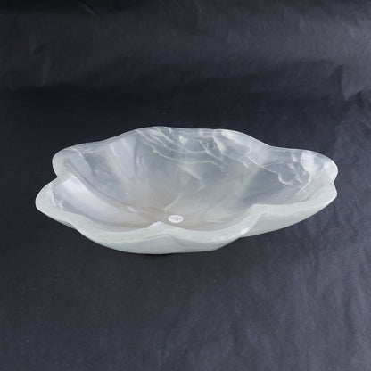 One Bowl Mexican Onyx/Calcite Wide White