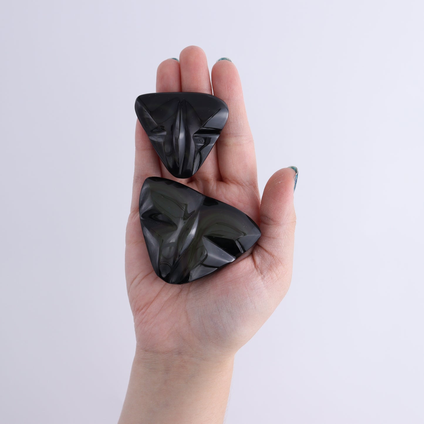Rainbow Obsidian Butterflies Set of 8 - Expert Wholesale and Supplier of Wholesale Crystals & Bulk Gemstones, ["Butterflies","Butterfly","Mexico","Rainbow Obsidian"]