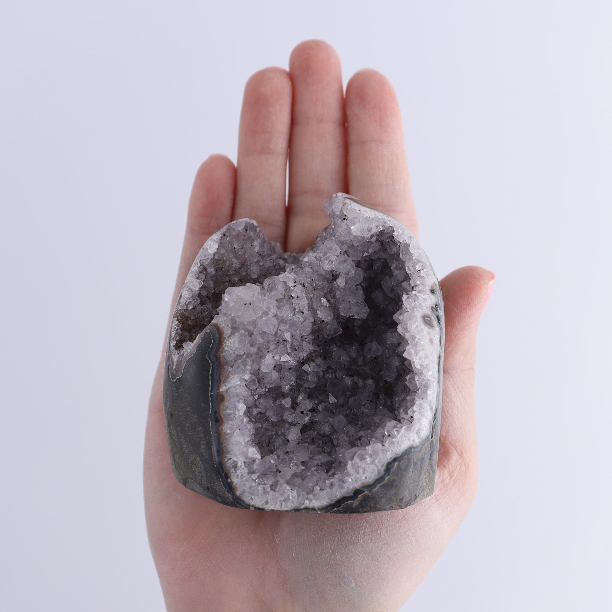 Uruguay Amethyst Cut Base Set of 6 - Expert Wholesale and Supplier of Wholesale Crystals & Bulk Gemstones, ["Amethyst","Cut Base","Uruguay"]
