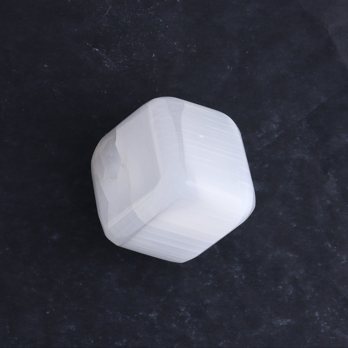 One Selenite (Satin Spar) Standing Cube 4 cm - Expert Wholesale and Supplier of Wholesale Crystals & Bulk Gemstones, ["close_30","Cubes","Morocco","Selenite"]