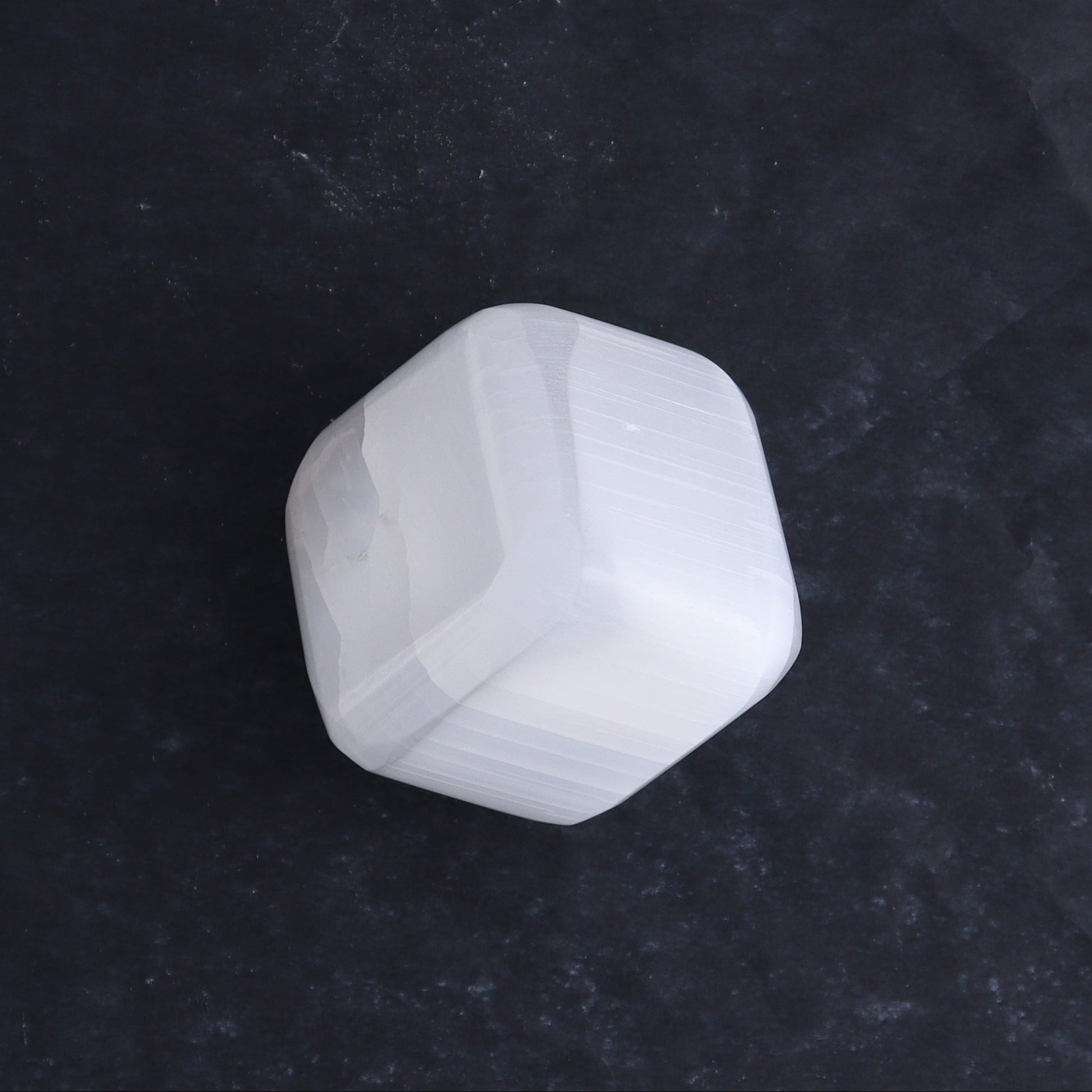 One Selenite (Satin Spar) Standing Cube 4 cm - Expert Wholesale and Supplier of Wholesale Crystals & Bulk Gemstones, ["close_30","Cubes","Morocco","Selenite"]