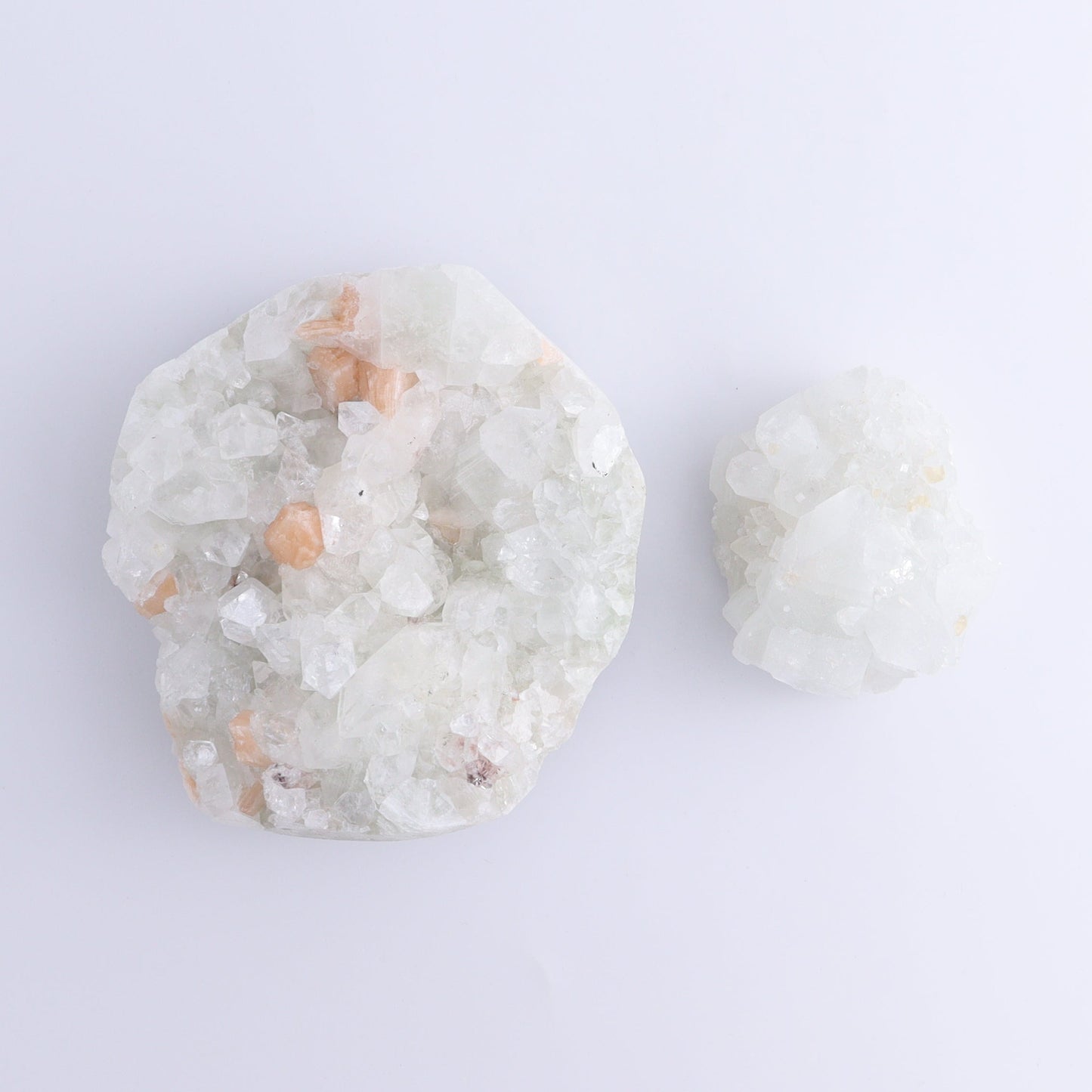 Apophyllite Clusters Set of 6 - Expert Wholesale and Supplier of Wholesale Crystals & Bulk Gemstones, ["Apophyllite","Clusters","Flats"]
