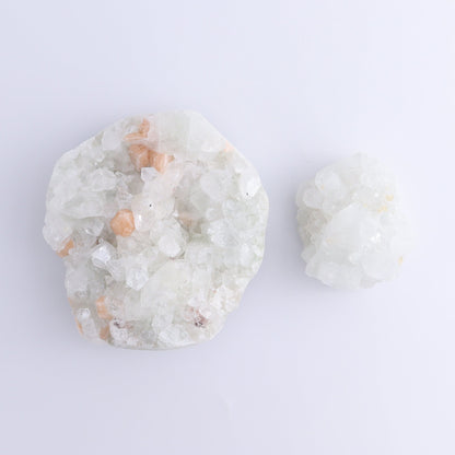 Apophyllite Clusters Set of 6 - Expert Wholesale and Supplier of Wholesale Crystals & Bulk Gemstones, ["Apophyllite","Clusters","Flats"]