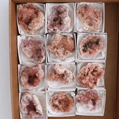 Pink Amethyst Geodes Set of 12