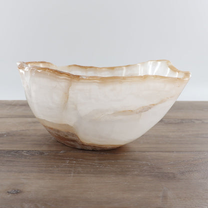 Mexican Onyx/Calcite Bowl 12"