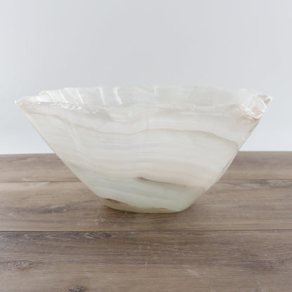 Mexican Onyx/Calcite Bowl 15"