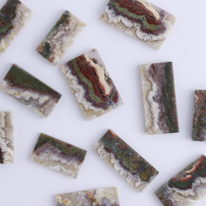 One Moss Agate Rectangle Cab - Expert Wholesale and Supplier of Wholesale Crystals & Bulk Gemstones, ["Agate","Cabs","Moss Agate","Rectangle"]