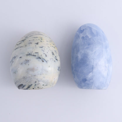 Mixed Jasper, Agate, and Calcite Set of 8 - Expert Wholesale and Supplier of Wholesale Crystals & Bulk Gemstones, ["Agate","Blue Calcite","Calcite","close_70","jasper","Ocean Jasper","Orca Agate"]