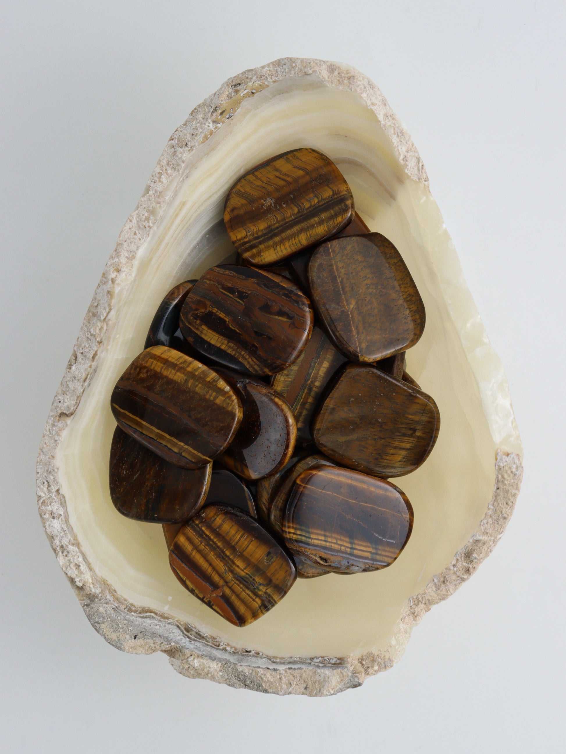 1/2kg Yellow Tiger Eye Smooth Stones - Expert Supplier of Wholesale Crystals & Bulk Gemstones