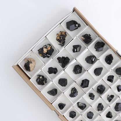 Black Tourmaline Roughs Set of 43
