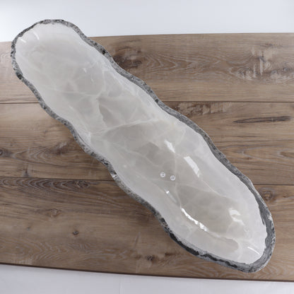 Mexican Onyx/Calcite Canoe Bowl - Expert Wholesale and Supplier of Wholesale Crystals & Bulk Gemstones, ["Bowls","Calcite","canoe","Mexico","onyx","Website"]