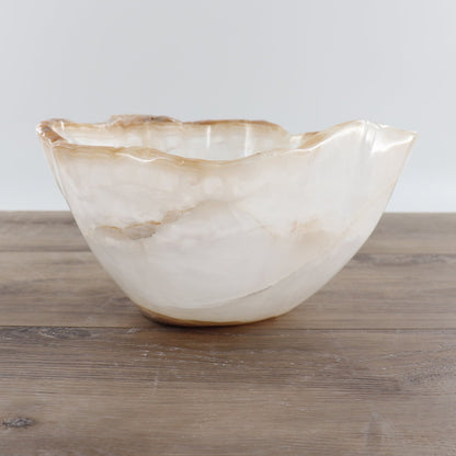 Mexican Onyx/Calcite Bowl 12"