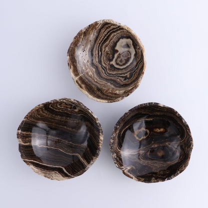 One Bowl (12 cm) Mexican Onyx/Calcite Chocolate Rough - Expert Wholesale and Supplier of Wholesale Crystals & Bulk Gemstones, ["bowl","Calcite","Catalog Onyx","Decorative Dish","Mexico","onyx"]