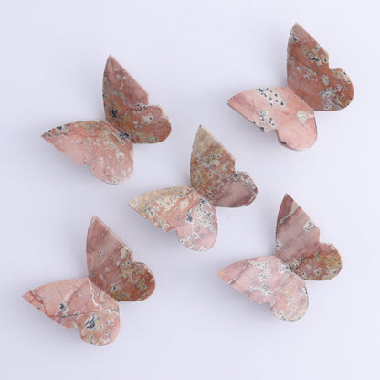 One Pink Dendritic Agate Butterfly - Expert Wholesale and Supplier of Wholesale Crystals & Bulk Gemstones, ["Agate","Butterflies","Butterfly","Pink Dendritic"]