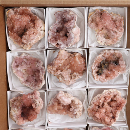 Pink Amethyst Geodes Set of 12