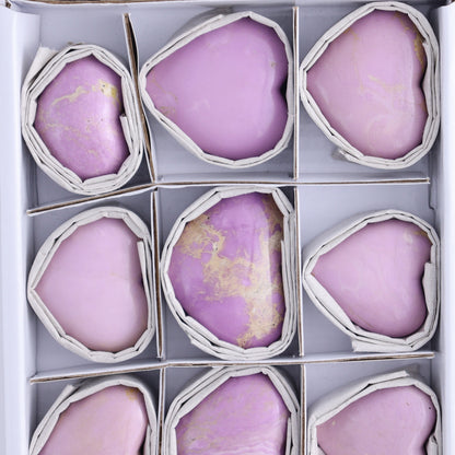Phosphosiderite Hearts Set of 12 - Expert Wholesale and Supplier of Wholesale Crystals & Bulk Gemstones, ["Hearts","Phosphosiderite"]