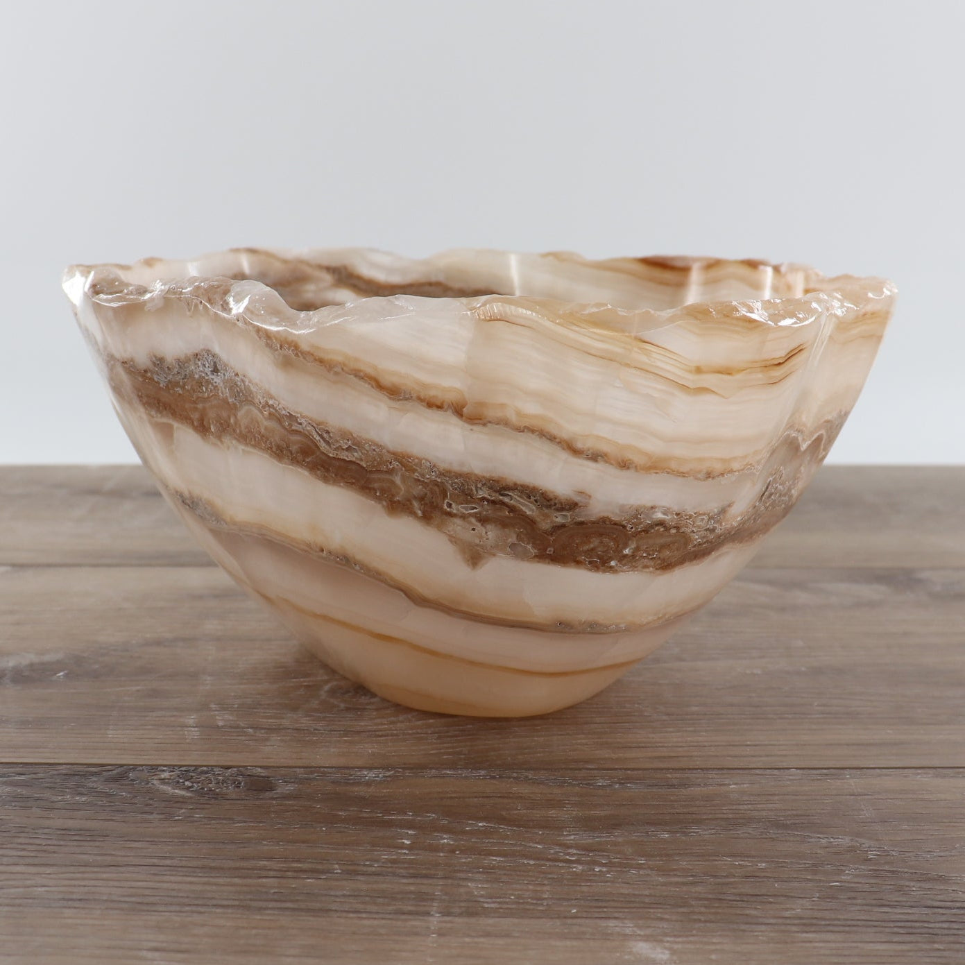 Mexican Onyx/Calcite Bowl 12"