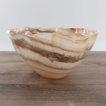 Mexican Onyx/Calcite Bowl 12"