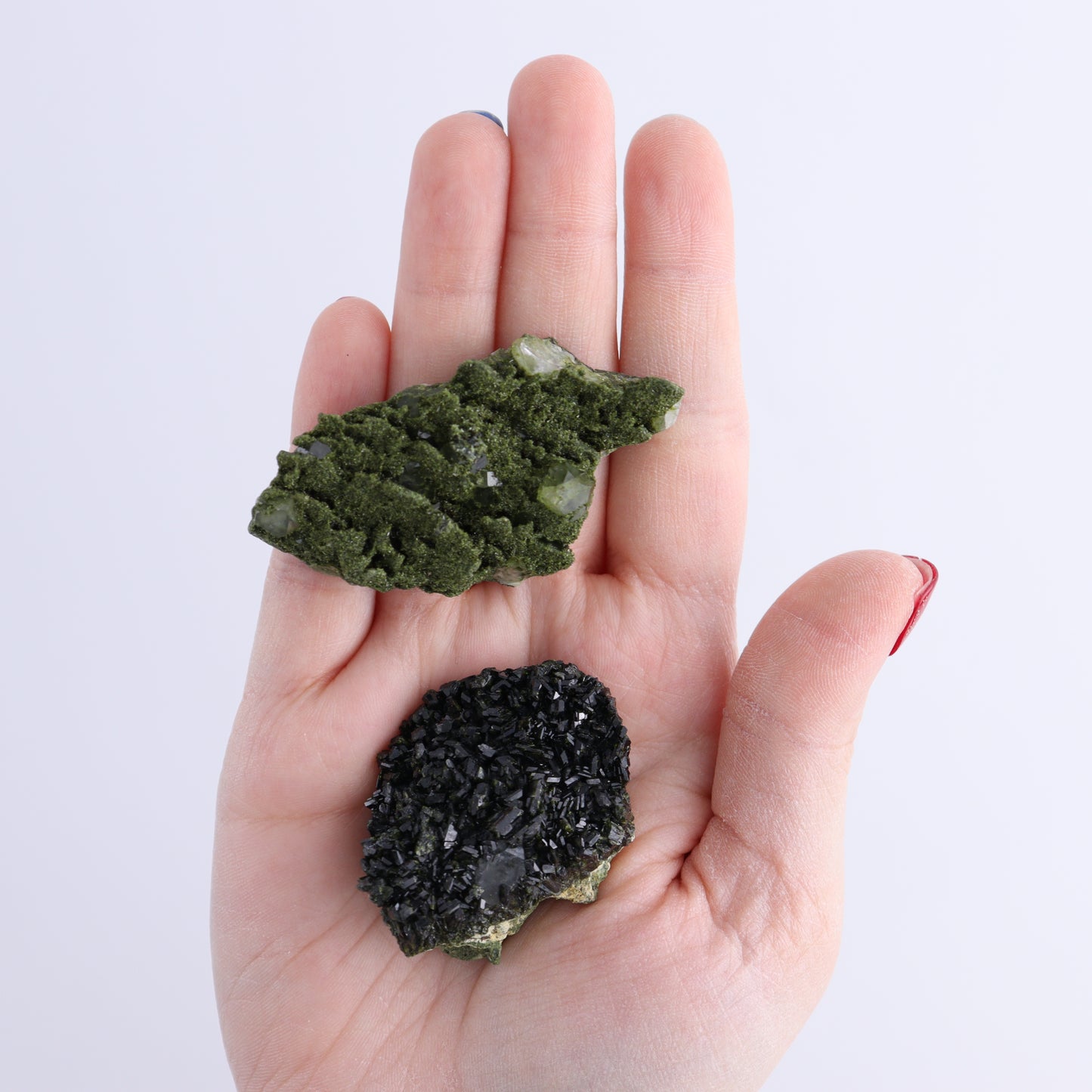 Epidote Set of 15 - Expert Wholesale and Supplier of Wholesale Crystals & Bulk Gemstones, ["epidote","flat","Flats"]