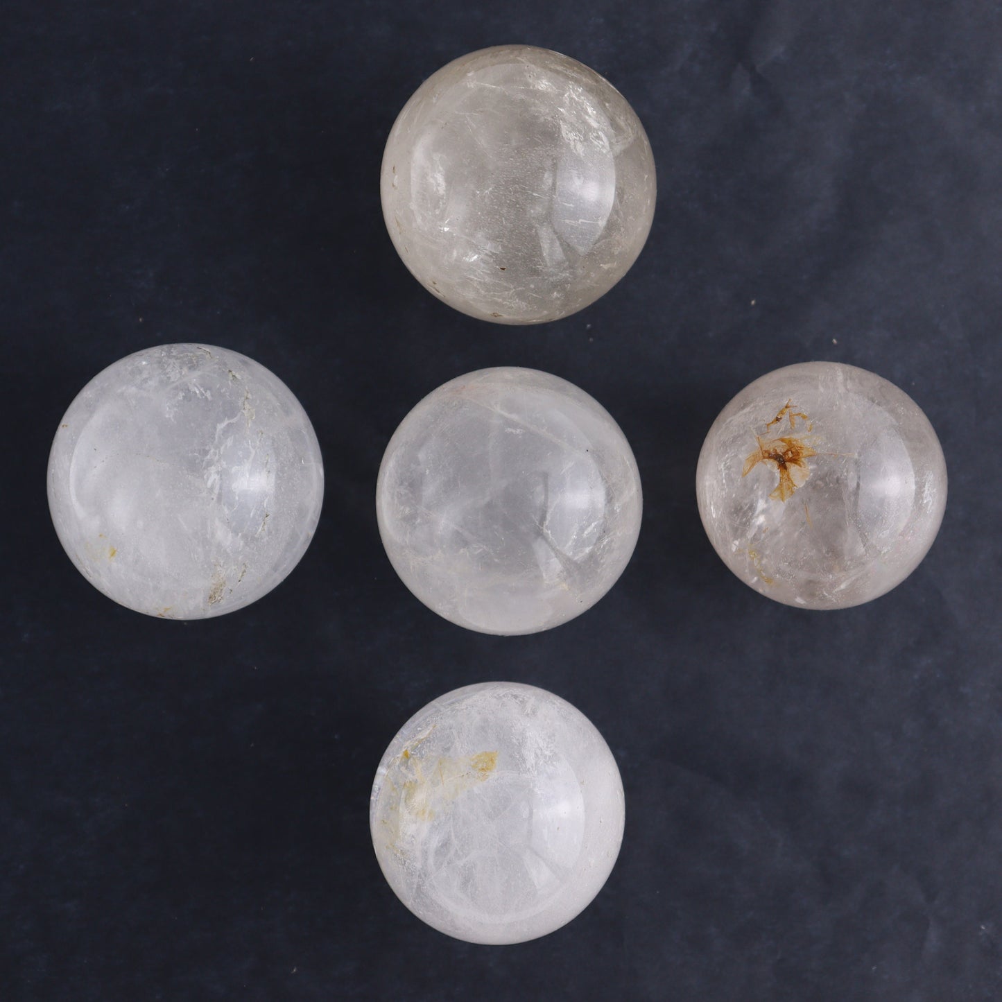Clear Quartz Spheres Set of 9 - Expert Wholesale and Supplier of Wholesale Crystals & Bulk Gemstones, ["Clear Quartz","Quartz","Spheres"]