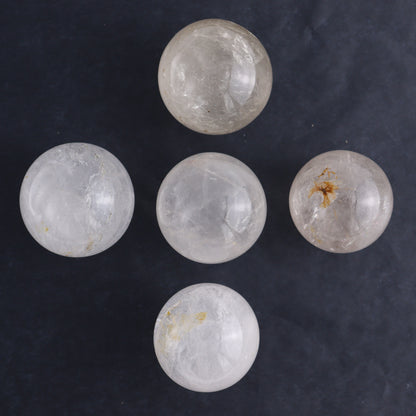 Clear Quartz Spheres Set of 9 - Expert Wholesale and Supplier of Wholesale Crystals & Bulk Gemstones, ["Clear Quartz","Quartz","Spheres"]