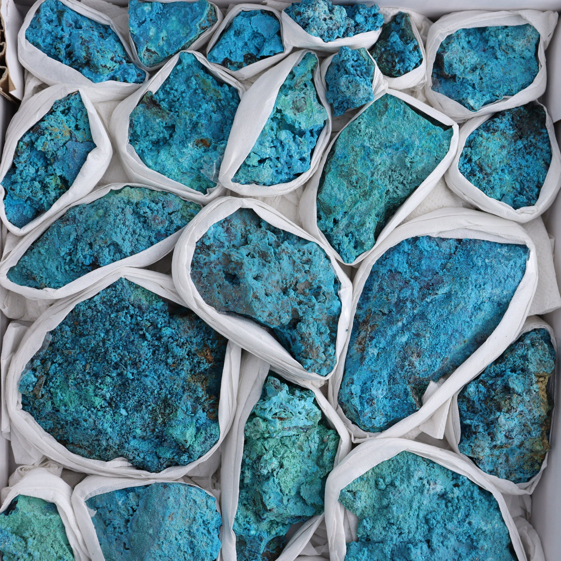 Chrysocolla Roughs Flat - Expert Wholesale and Supplier of Wholesale Crystals & Bulk Gemstones, ["Chrysocolla","Flats","Freeforms","Peru","Rough"]