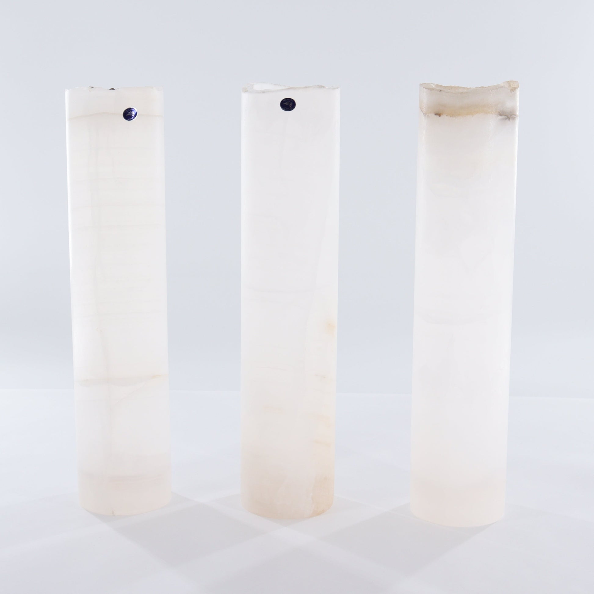 One White Rough Onyx Lamp Blind - Expert Wholesale and Supplier of Wholesale Crystals & Bulk Gemstones, ["Lamps","Mexico","onyx"]