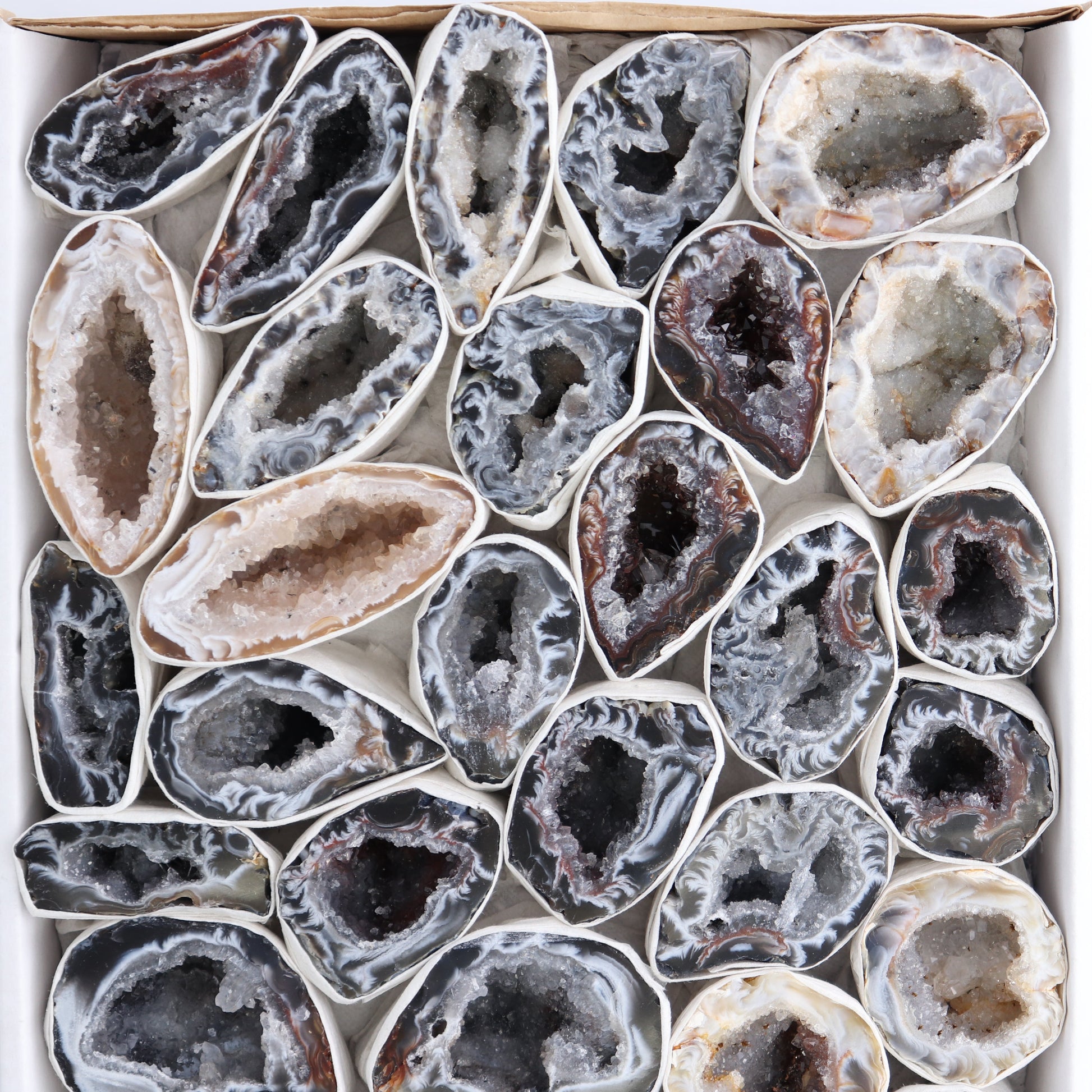 Agate Geodes Flat - Expert Wholesale and Supplier of Wholesale Crystals & Bulk Gemstones, ["Agate","Geodes"]