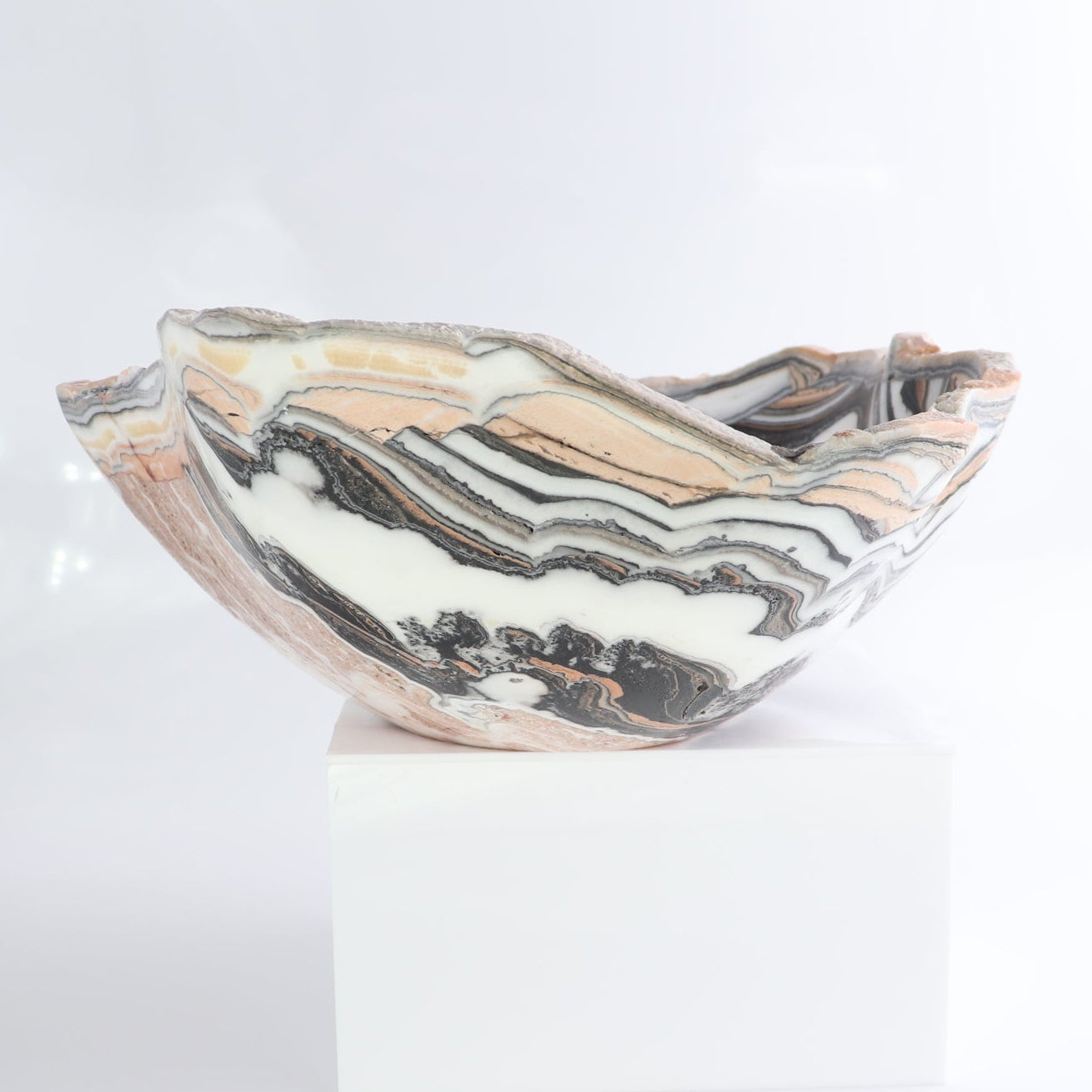 Mexican Onyx/Calcite Bowl 13"