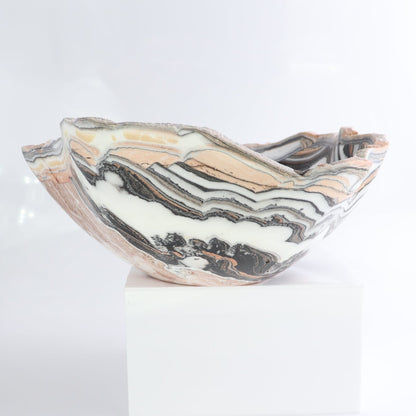 Mexican Onyx/Calcite Bowl 13"