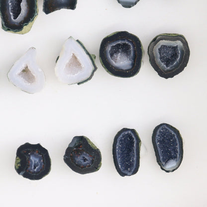 Tabasco Geodes 9 Pairs - Expert Wholesale and Supplier of Wholesale Crystals & Bulk Gemstones, ["Geodes","Tabasco Geode"]