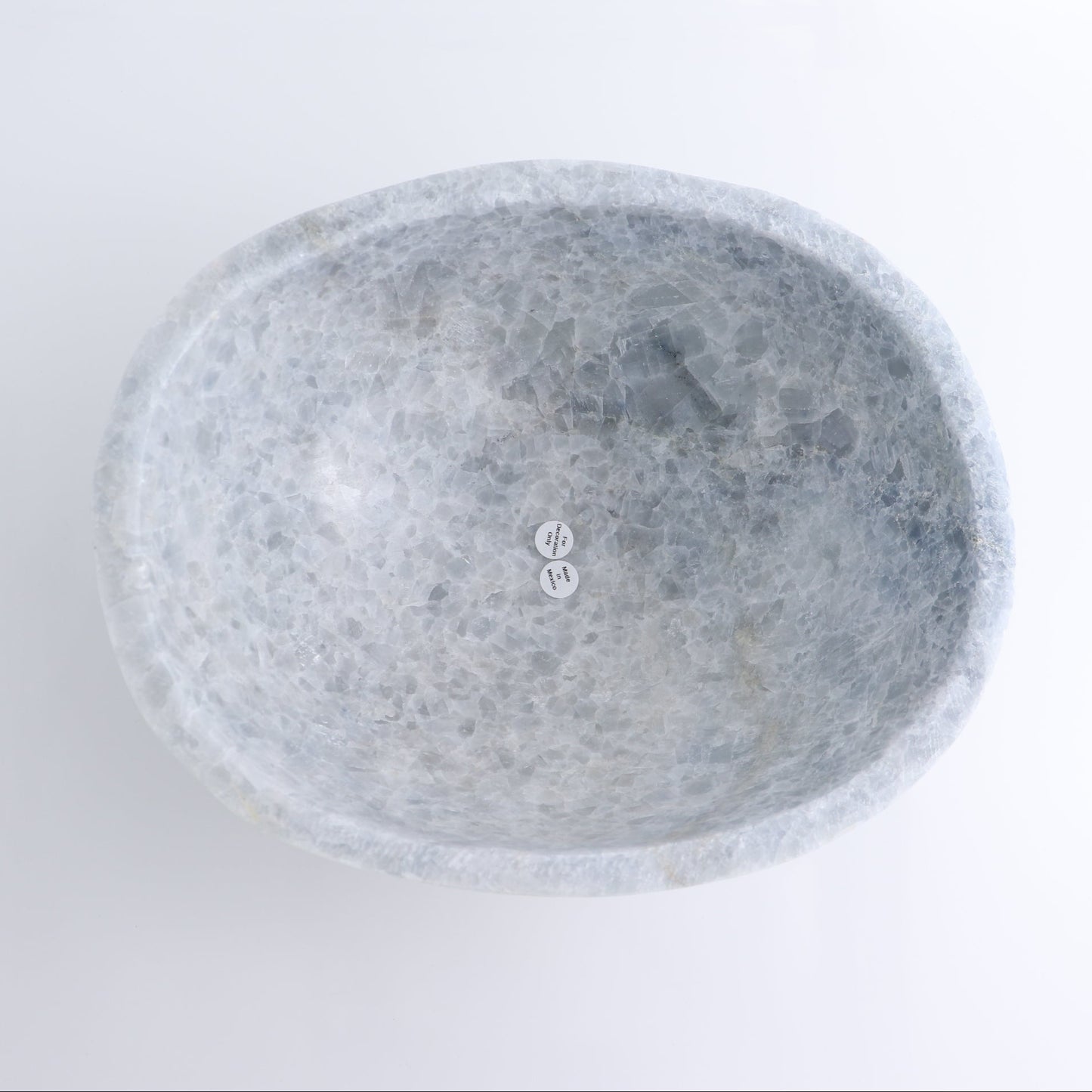 Blue Calcite Bowl 10"