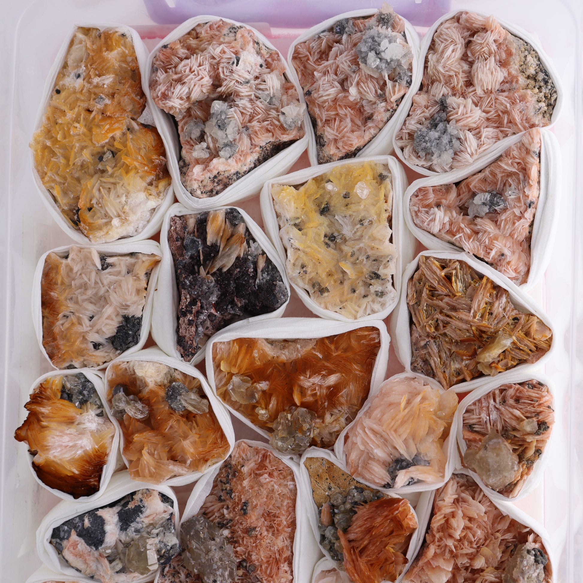Cerussite Barite from Morocco Flat - Expert Wholesale and Supplier of Wholesale Crystals & Bulk Gemstones, ["Cerussite Barite","Flats","Morocco"]
