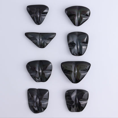 Rainbow Obsidian Butterflies Set of 8 - Expert Wholesale and Supplier of Wholesale Crystals & Bulk Gemstones, ["Butterflies","Butterfly","Mexico","Rainbow Obsidian"]