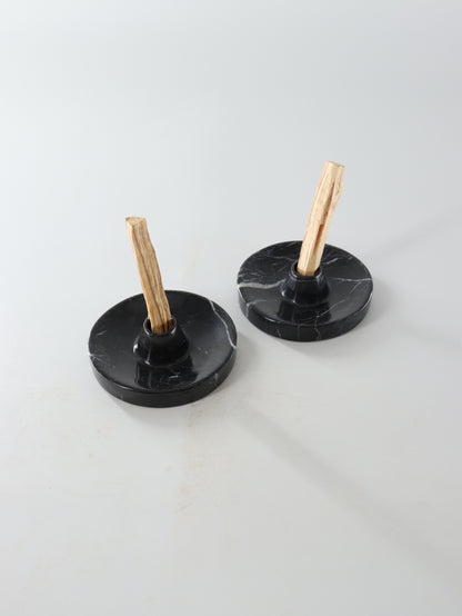 Marble Palo Santo Holders Set of 6