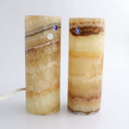Mexican Onyx/Calcite Lamps Set of 2 - Expert Wholesale and Supplier of Wholesale Crystals & Bulk Gemstones, ["Lamps","Mexico","onyx"]