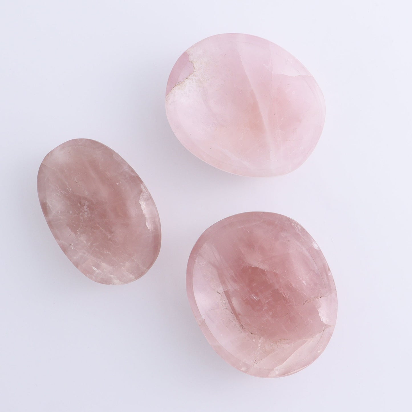 Rose Quartz Bowls Set of 7 - Expert Wholesale and Supplier of Wholesale Crystals & Bulk Gemstones, ["Bowls","Rose Quartz"]