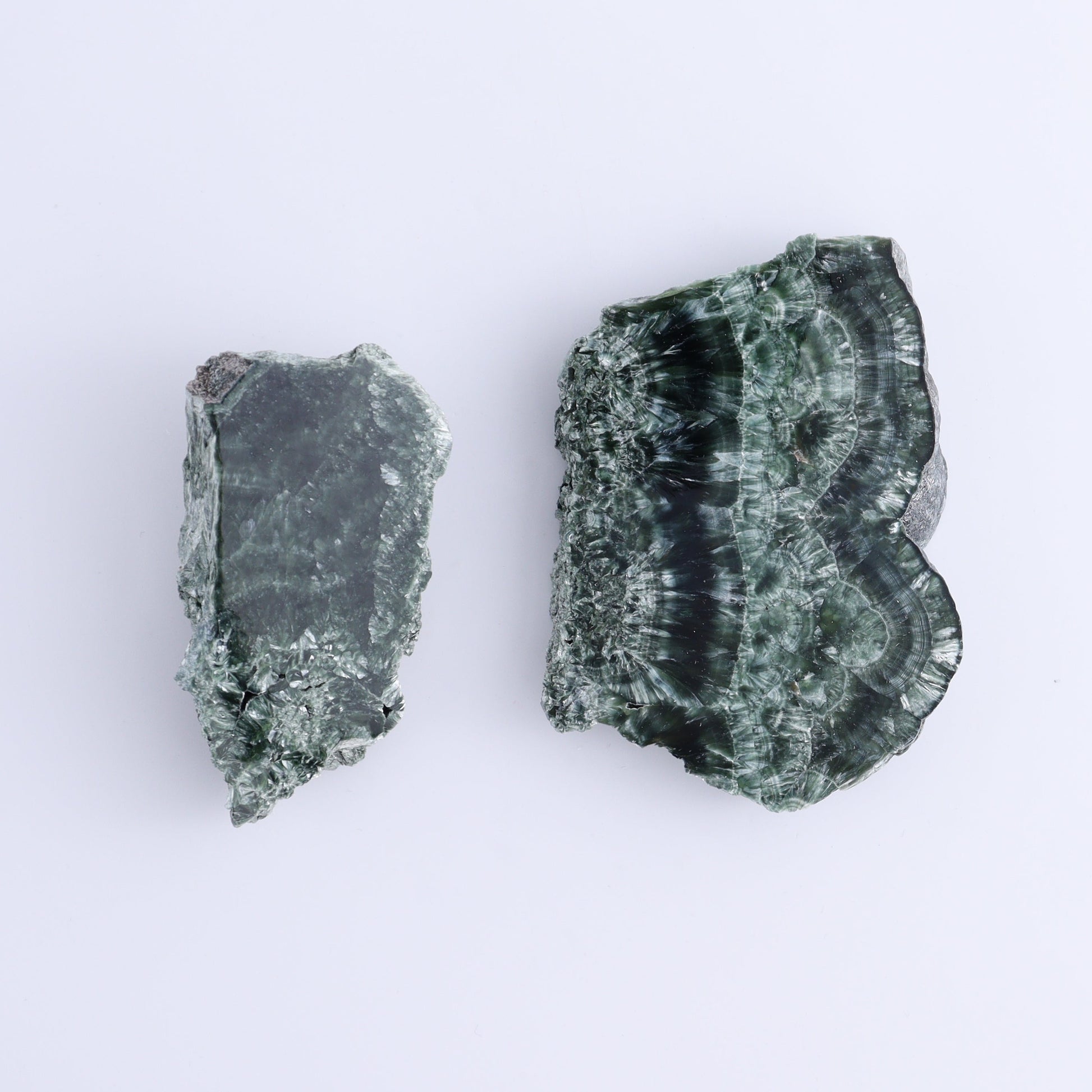 Seraphinite Slices Set of 6 - Expert Wholesale and Supplier of Wholesale Crystals & Bulk Gemstones, ["Russia","Seraphinite","Slices and Slabs"]