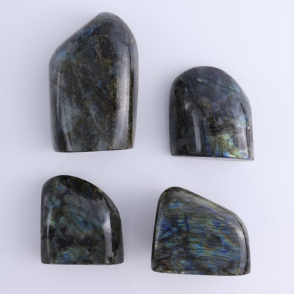 Labradorite Freeform Set of 4 - Expert Wholesale and Supplier of Wholesale Crystals & Bulk Gemstones, ["Freeforms","Labradorite","Madagascar"]