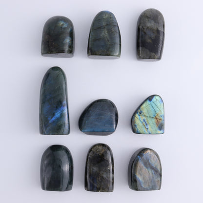 Labradorite Freeform Set of 9 - Expert Wholesale and Supplier of Wholesale Crystals & Bulk Gemstones, ["Freeforms","Labradorite","Madagascar"]