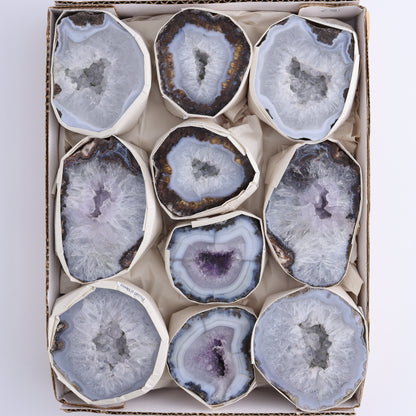 Las Choyas Geodes Set of 10 - Expert Wholesale and Supplier of Wholesale Crystals & Bulk Gemstones, ["Geodes","las choyas","Mexico"]