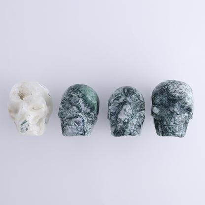 Moss Agate Skulls 4 - Expert Wholesale and Supplier of Wholesale Crystals & Bulk Gemstones, ["China","Moss Agate","Skulls"]