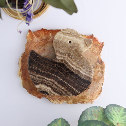 One Chocolate Onyx Duck - Expert Wholesale and Supplier of Wholesale Crystals & Bulk Gemstones, ["Catalog Onyx","onyx","Whale","White onyx"]