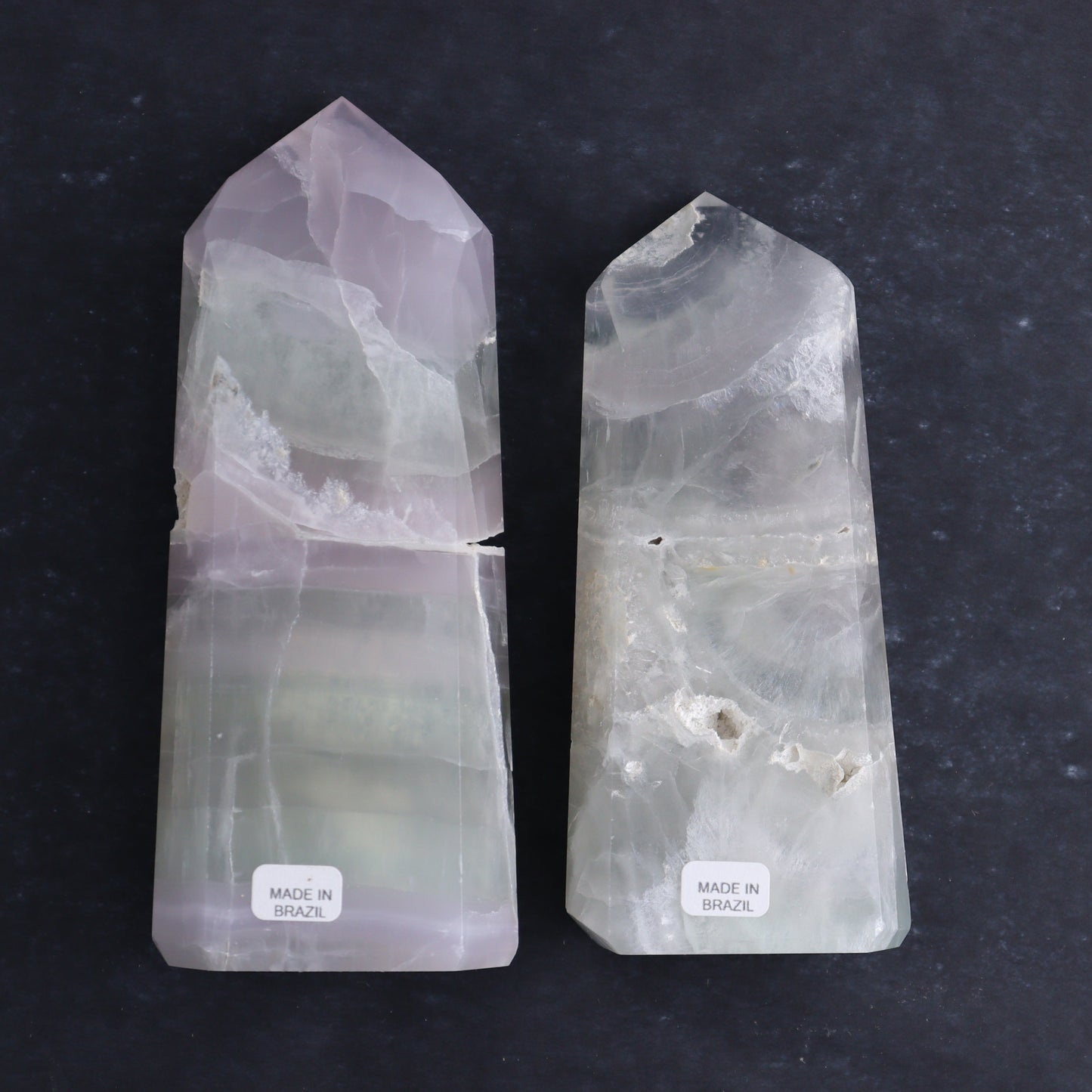 Yttrium Fluorite Towers Set of 3 - Expert Wholesale and Supplier of Wholesale Crystals & Bulk Gemstones, ["Brazil","Fluorite","Towers","Yttrium Fluorite"]
